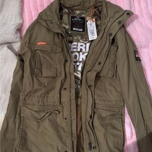 Superdry Olive Camouflage Jacket